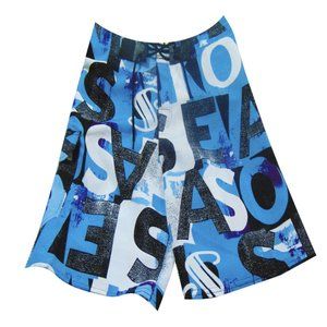 NWT LETTERS SUMMER SURF BEACH MEN'S SWIMWEAR TRUNKS SLIM FIT BOARD SHORTS SIZE S